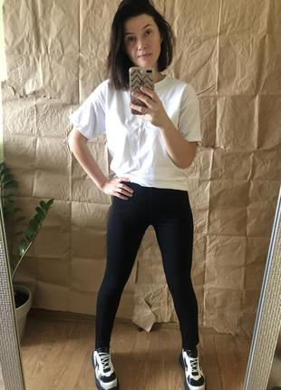 Лосіни одяг для дому для спорту базові котон чорні