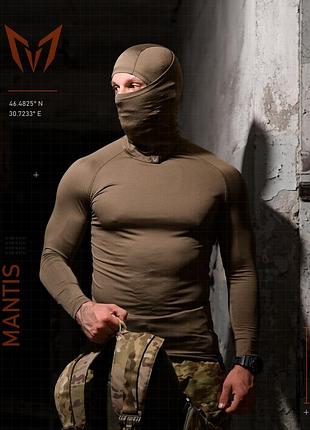 Тактический лонгслив с балаклава mantis® phantom ls combat shirt - maroon