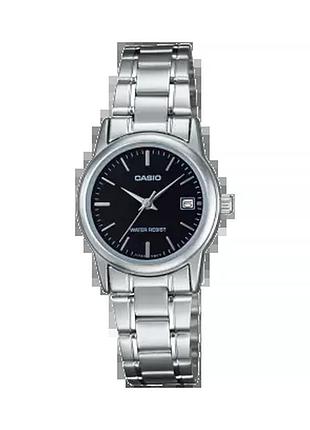Casio ltp-v002d-1a — жіночий кварцовий годинник, сталевий браслет, wr 30 м