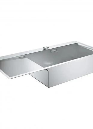 Мийка кухонна grohe нержавіюча сталь 1160х520 мм з крилом для посуду (610125)