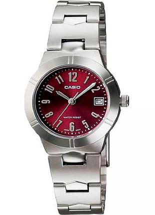 Casio ltp-1241d-4a2 — жіночий кварцовий годинник, сталевий браслет, wr 30 м