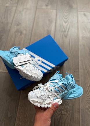 Стильные женские кроссовки adidas vento xlg delux blue white