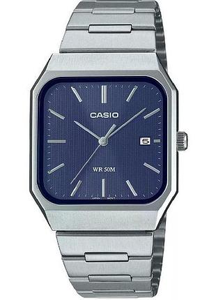 Casio mtp-b185d-2a1 — чоловічий кварцовий годинник, сталевий браслет, wr 50 м