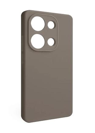 Силиконовый чехол для xiaomi redmi note 13 pro 4g серый (665686)