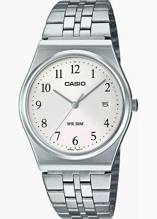 Casio mtp-b145d-7b — чоловічий кварцовий годинник, сталевий браслет, wr 50 м