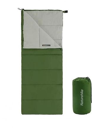 Спальный мешок naturehike полиэстер 190х75 см зеленый (676766)