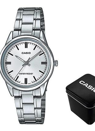 Casio ltp-v005d-7a — жіночий кварцовий годинник, сталевий браслет, wr 30 м