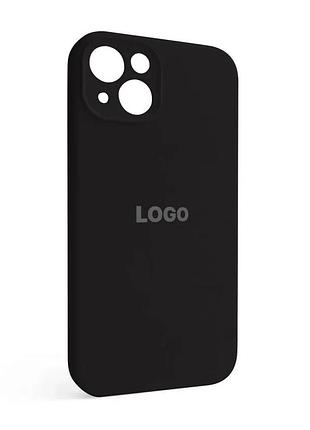 Чохол силіконовий для apple iphone 13 чорний закрита камера (664050)