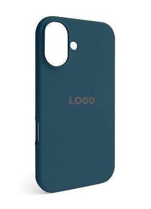 Чехол silicone case для apple iphone 16 силиконовый синий (664713)