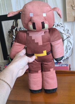 Оригинальная мягкая игрушка minecraft piglin (пиглин майнкрафт) mojang