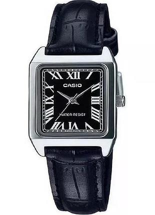 Casio ltp-v007l-1b — жіночий кварцовий годинник, шкіряний ремінець, wr 30 м