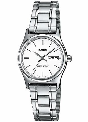 Casio ltp-v006d-7b2 — жіночий кварцовий годинник, сталевий браслет, wr 30 м