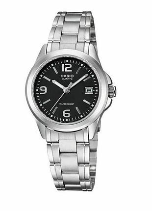 Casio ltp-1215a-1a — жіночий кварцовий годинник, сталевий браслет, wr 30 м
