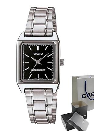 Casio ltp-v007d-1e — жіночий кварцовий годинник, сталевий браслет, wr 30 м