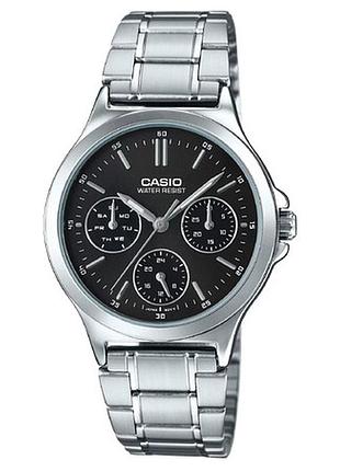 Casio ltp-v300d-1a — жіночий кварцовий годинник, сталевий браслет, wr 50 м