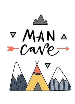 Постер в рамці полотно 30х40 см чорний man cave (528919)