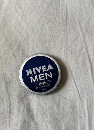 Чоловічий зволожувальний крем nivea men creme (30 мл)