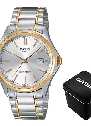 Casio mtp-1183g-7a — чоловічий кварцовий годинник, сталевий браслет, wr 30 м