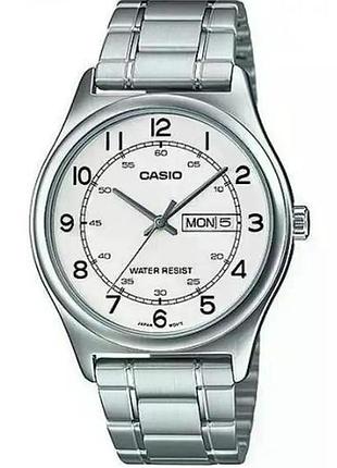 Casio mtp-v006d-7b2 — чоловічий кварцовий годинник, сталевий браслет, wr 30 м