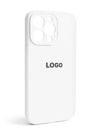 Чохол силіконовий для apple iphone 13 pro білий закрита камера (664334)