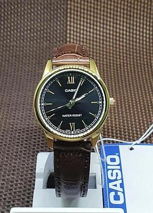 Casio ltp-v005gl-1b2 — жіночий кварцовий годинник, шкіряний ремінець, wr 30 м