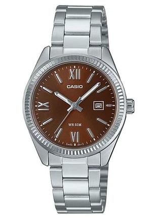 Casio ltp-1302dd-5a — жіночий кварцовий годинник, сталевий браслет, wr 50 м