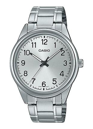 Casio mtp-v005d-7b4 — чоловічий кварцовий годинник, сталевий браслет, wr 30 м
