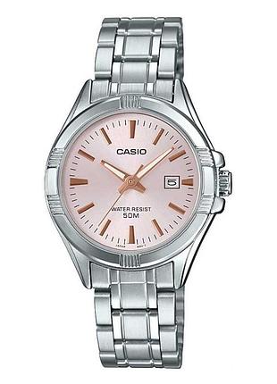 Casio ltp-1308d-4a — жіночий кварцовий годинник, сталевий браслет, wr 50 м