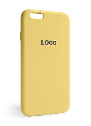 Чохол silicone case для apple iphone 6 6s силіконовий жовтий (664959)