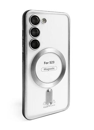 Чохол magsafe для samsung пластик силікон срібний (666653)
