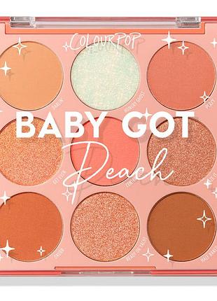 Палетка тіней для повік colourpop blush baby