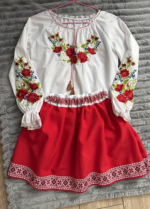 Вишиванка і спідниця