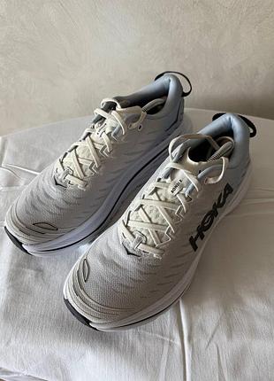 Кроссовки мужские hoka one m bondi x 1113512 bdbbf размер (29.5 см) цвет "белый/голубой или «голубой туман»