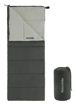 Спальний мішок naturehike поліестер 190х75 см графіт (676767)