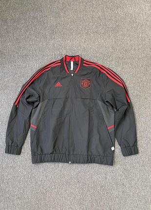 Adidas manchester united чоловіча спортивна футбольна куртка вітровка оригінал розмір xl