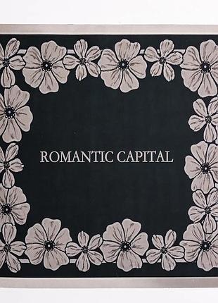 Килимок діатомітовий romantic capital 58х58 см чорний для пральної машини (673993)