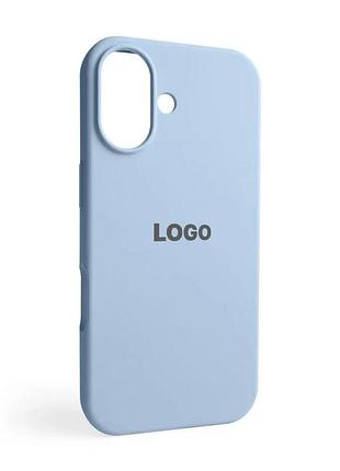 Чехол silicone case для apple iphone силикон 17 голубой (664887)