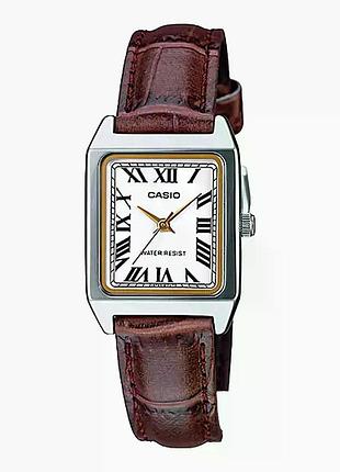 Casio ltp-v007l-7b2 — жіночий кварцовий годинник, шкіряний ремінець, wr 30 м