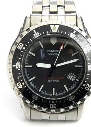 Casio mtd-135d-1a — чоловічий кварцовий годинник, сталевий браслет, wr 50 м