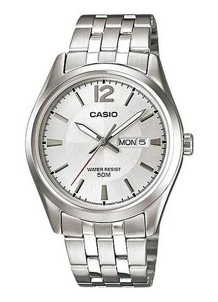 Casio mtp-1335d-7a — чоловічий кварцовий годинник, сталевий браслет, wr 50 м
