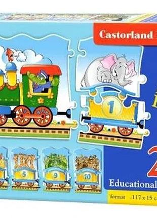 Пазли castorland educational поїзд 21 елемент для дітей від 4 років (539366)