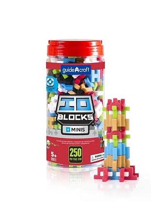 Конструктор guidecraft пластиковый 250 деталей разноцветный с 3d реальностью (701248)