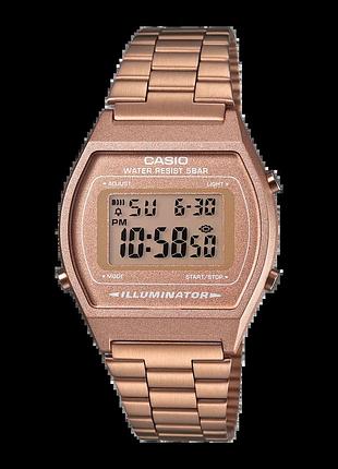 Casio vintage b640wc-5a — наручний годинник унісекс, сталевий браслет, wr 50 м