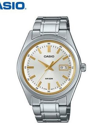 Casio mtp-b180d-7a — чоловічий кварцовий годинник, сталевий браслет, wr 50 м