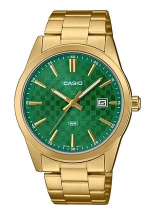 Casio mtp-vd03g-3a — чоловічий кварцовий годинник, сталевий браслет, wr 30 м