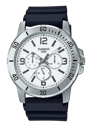 Casio mtp-vd300-7b — мужские кварцевые часы, полимерный ремешок, wr 30 м
