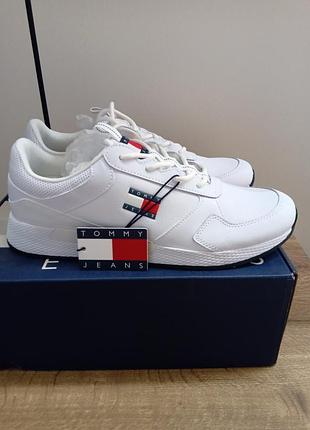 Кросівки чоловічі tommy hilfiger білі шкіряні