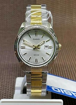Casio ltp-1302sg-7a — жіночий кварцовий годинник, сталевий браслет, wr 50 м