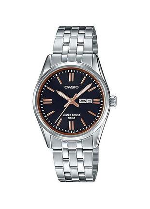 Casio ltp-1335d-1a2 — жіночий кварцовий годинник, сталевий браслет, wr 50 м