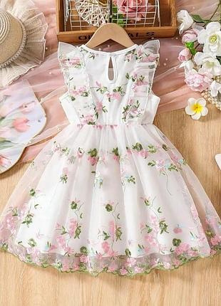 Цветочное платье для девочек 🌺 3